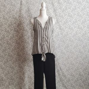 Sanctuary Striped Sleeveless Hi Lo Top (NW…
